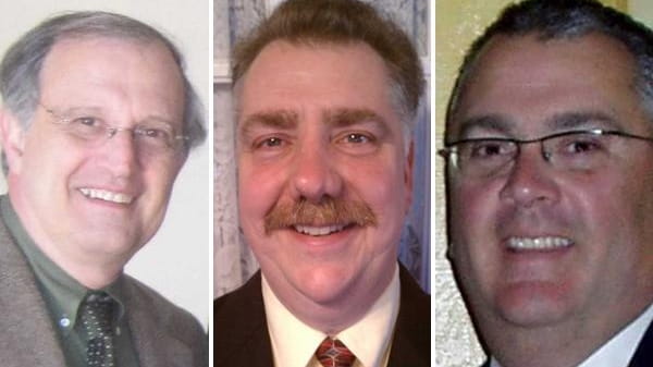 From left to right, East Williston's candidates from trusee: John...