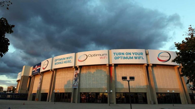 Nassau Coliseum is seen prior to the New York Islanders...
