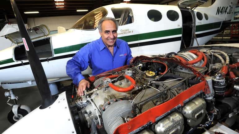 Edward Libassi, president of A&P Aircraft Maintenance, Inc. in his...