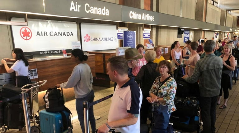 Passengers from an Australia-bound Air Canada flight diverted to Honolulu...