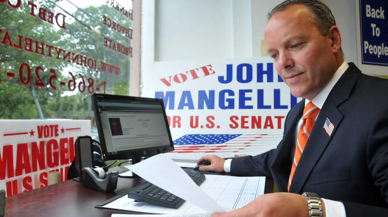 John Mangelli, 46, is a Bayville lawyer and is running...