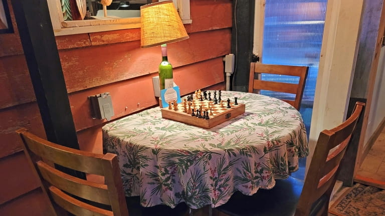  The chess board awaits guests spending time in the tasting room...