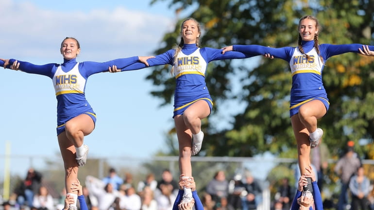 West Islip cheerleaders during the Suffolk High School Division II...