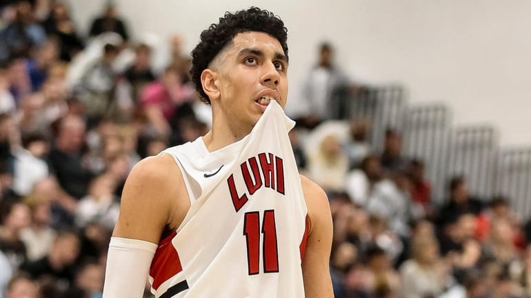 Andre Curbelo of Long Island Lutheran during the Metro Classic at...