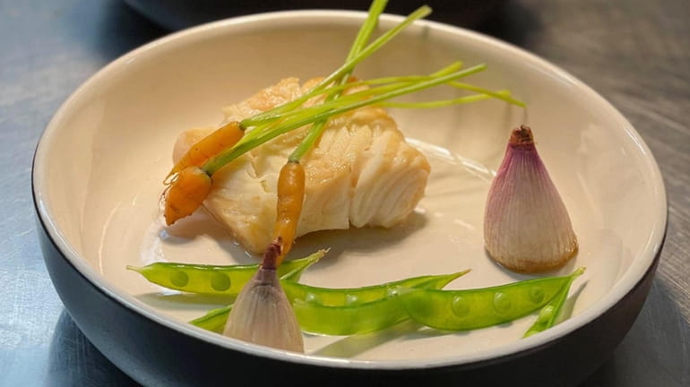 Among chef Alex Bujoreanu's creations are wild halibut with sweet...