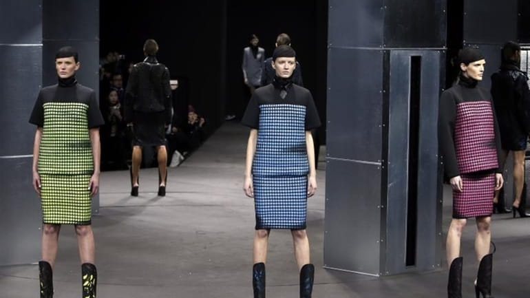 The Alexander Wang Fall 2014 collection is modeled during Fashion...