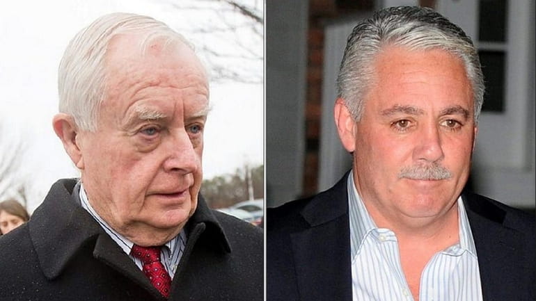 Former Suffolk District Attorney Thomas Spota, left, and ex-Suffolk Police Department...