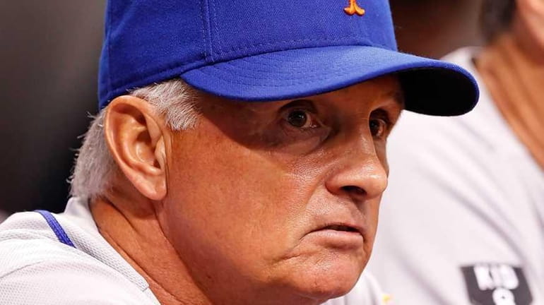 Terry Collins watches his team during a game against the...