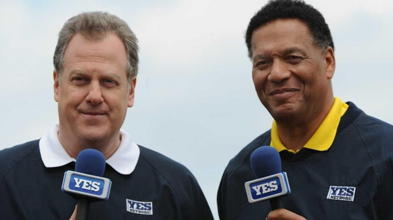 YES Network broadcasters Michael Kay and Ken Singleton.