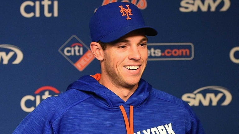 New York Mets pitcher Steven Matz greets members of the...