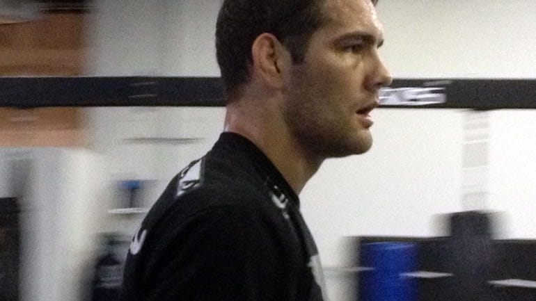 Chris Weidman at Ray Longo MMA during training camp for...