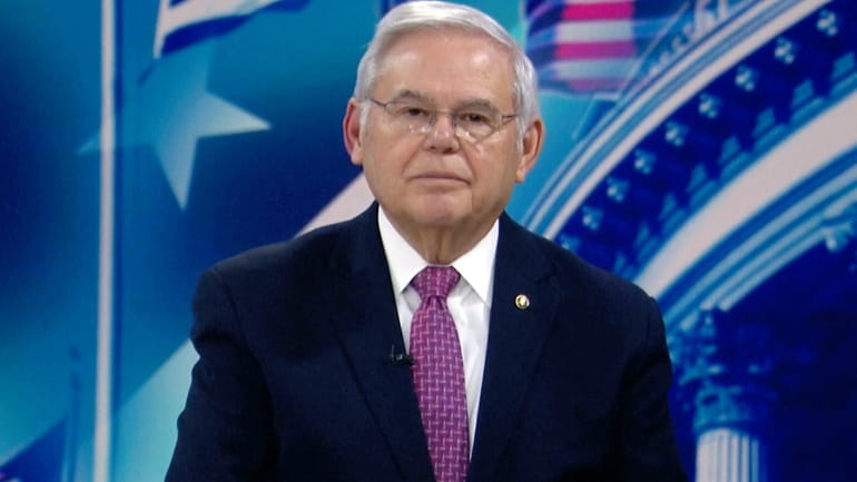 In this image taken from video provided by Menendez for...