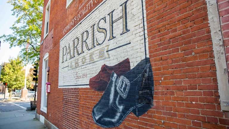 The Parrish Shoes mural left over from the “Jumanji” movie...