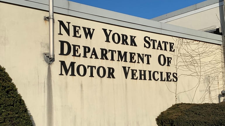 The New York State Department of Motor Vehicles office in...