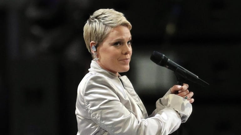  Pink is being criticized for posting a photo of her...