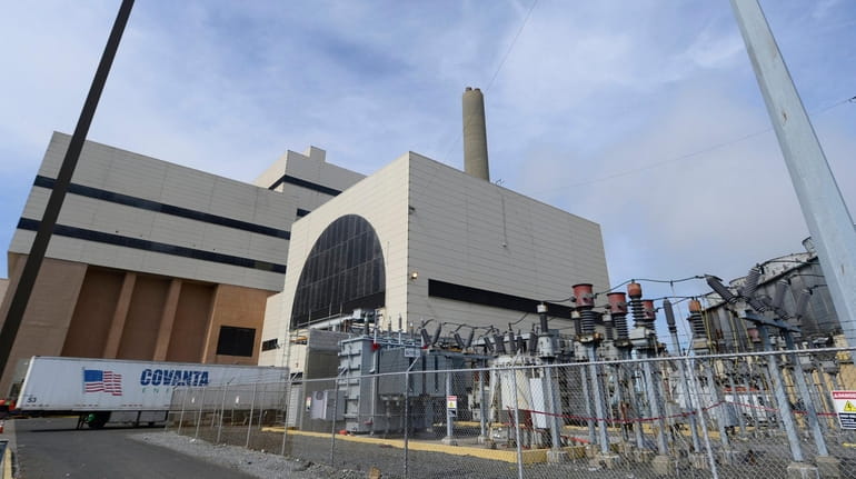 The Covanta plant in Hempstead generates electricity from burning municipal...