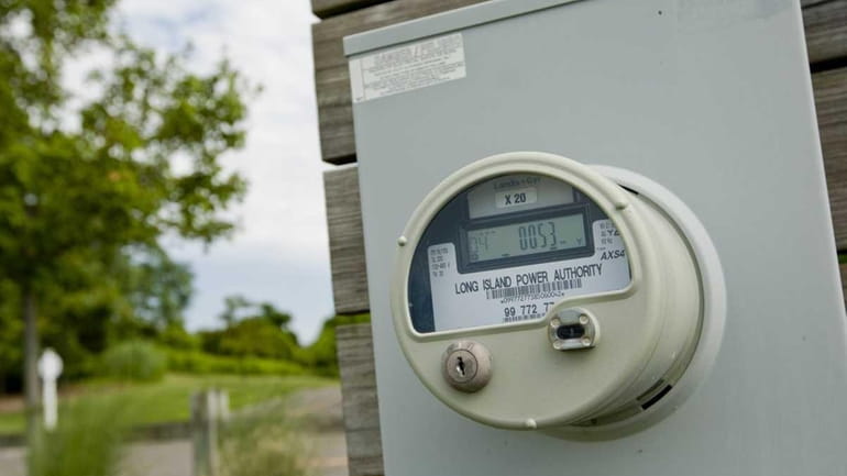 A LIPA meter in Greenport. (July 13, 2011)