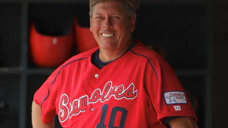 Stony Brook University baseball coach Matt Senk. (2012 file photo)