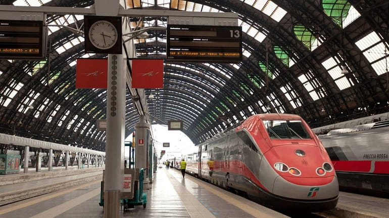 Italy's high-speed Frecce trains, such as this one, can get...