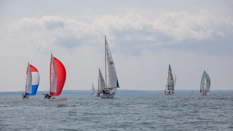 The Peconic Bay Sailing Association's Fisher Cup race in New Suffolk...