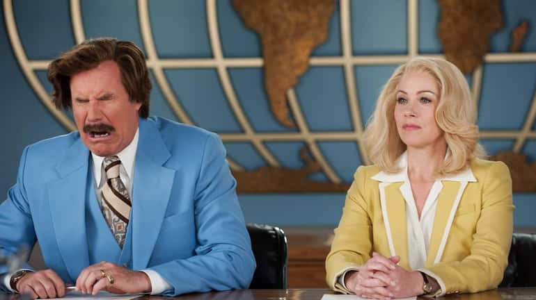 Will Ferrell as Ron Burgundy and Christina Applegate as Veronica...