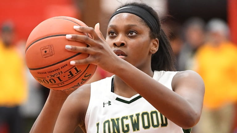 Longwood's Taydra Simpson shoots a free throw against Northport during...