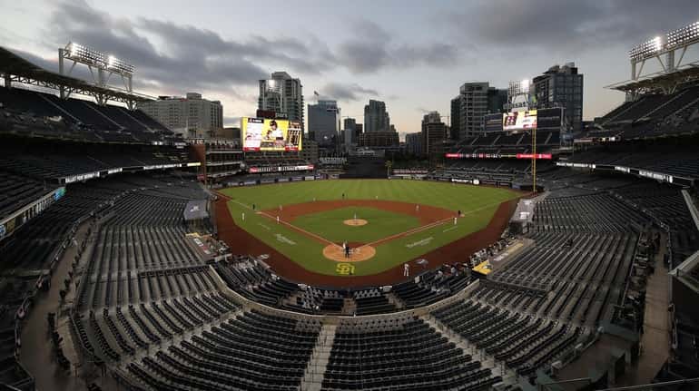 A general view of PETCO Park during the sixth inning...
