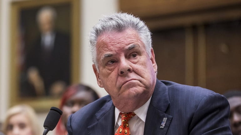 Rep. Peter King (R-Seaford) during a Capitol Hill hearing on...