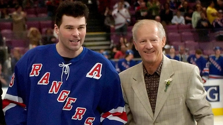 The Rangers will raise Jean Ratelle's number to the rafters...