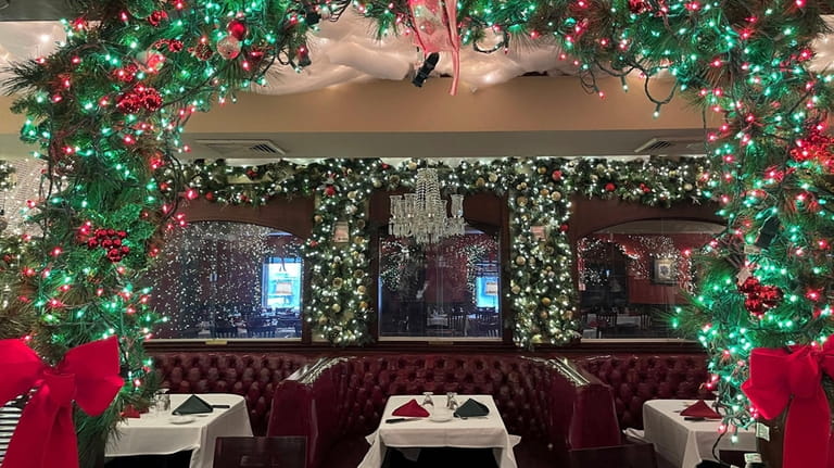 Frank's Steaks in Rockville Centre overhauls its holiday decorations every...