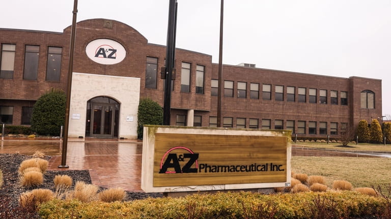 A&Z Pharmaceutical's Hauppauge headquarters on March 23.