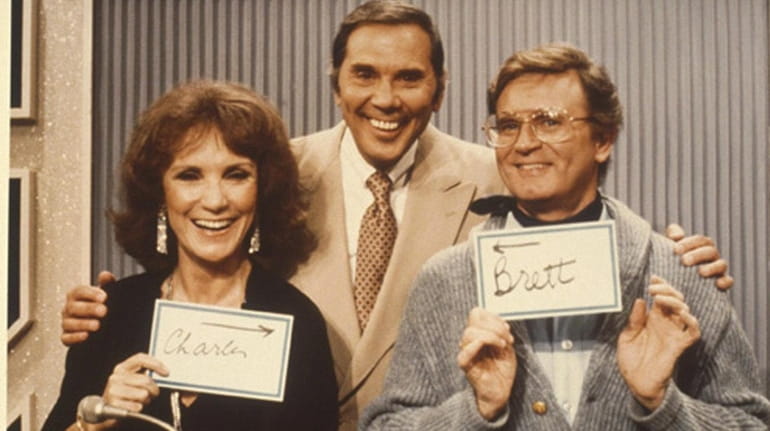 Brett Somers with Gene Rayburn and Charles Nelson Reilly on...