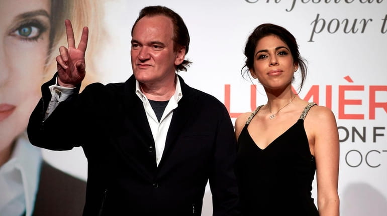  Quentin Tarantino  poses with  Daniella Pick at the opening ceremony of...