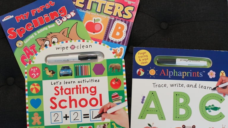 Early learning books that Miozoti Castillo uses to teach her...