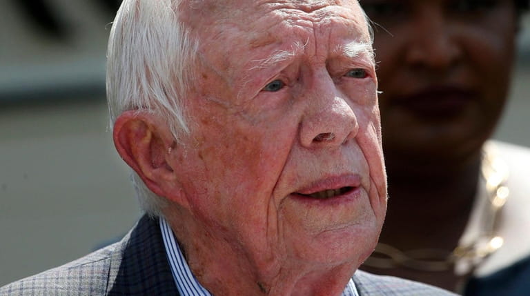 Former President Jimmy Carter in Plains, Ga., in 2018.