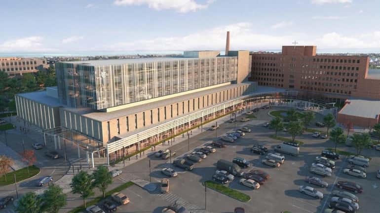 A rendering of the proposed expansion at Good Samaritan Hospital...