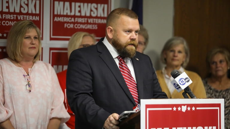 Ohio Republican congressional candidate J.R. Majewski defends his military record...