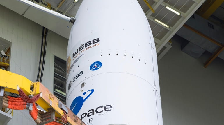 Arianespace's Ariane 5 rocket with NASA's James Webb Space Telescope...