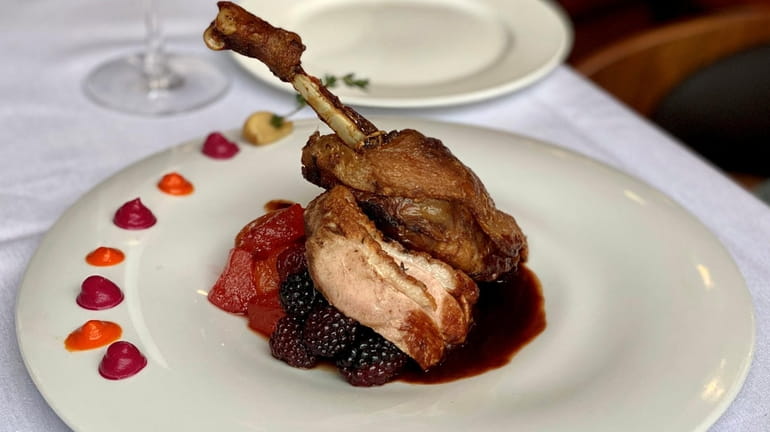 Crescent duck – roasted breast and confit leg – at...