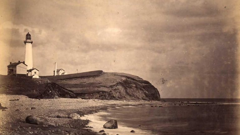 The Montauk Lighthouse seen in the late 1800's.