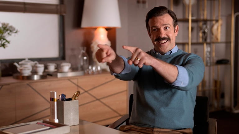 This image released by Apple TV Plus shows Jason Sudeikis...