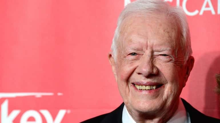 Jimmy Carter cut short a trip to Guyana after feeling...