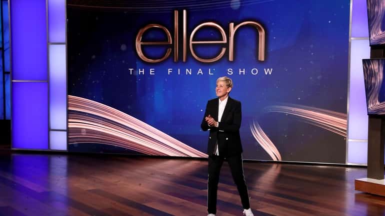 Talk-show host Ellen DeGeneres taped her final daytime episode at the...