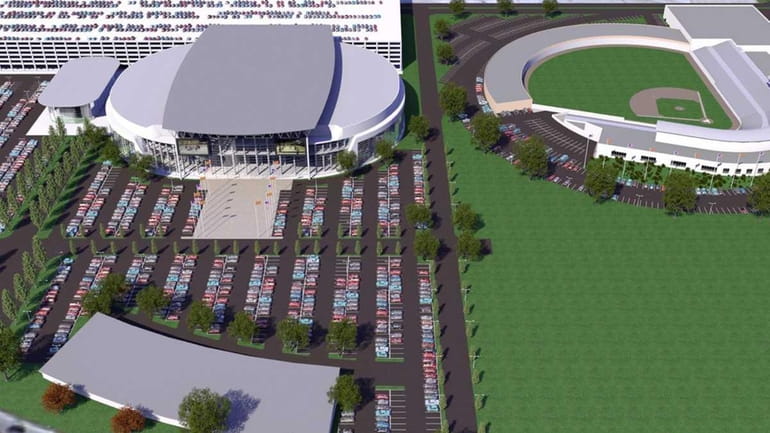 An image from the presentation on the Mitchel Field Development...