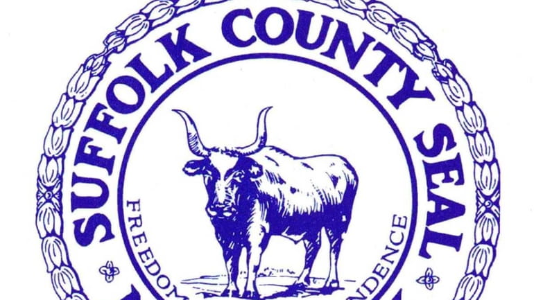 The Suffolk County seal.