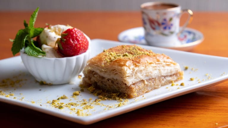 Baklava, made in-house, is served at Pita House in Medford.