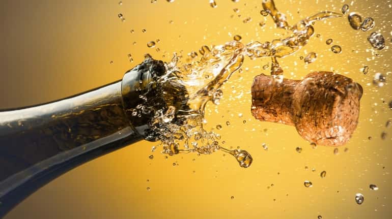 Celebrate by uncorking a bottle of sparkling wine.