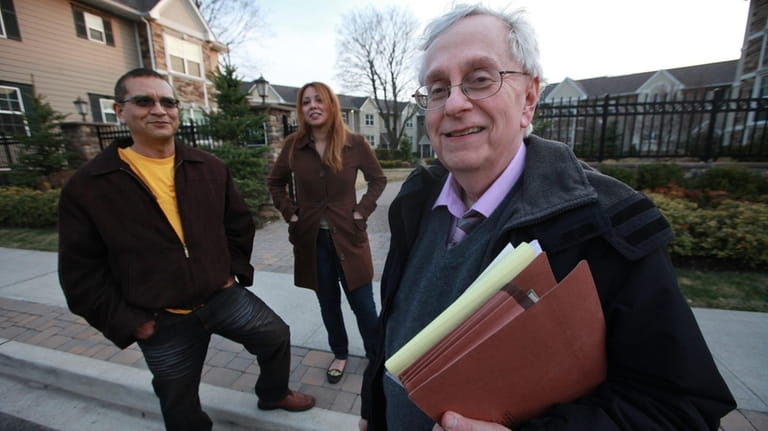 Hofstra law professor Stefan Krieger, right, in 2011 with Brian Fredericks,...