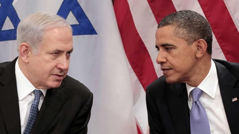 President Barack Obama meets with Israeli Prime Minister Benjamin Netanyahu...