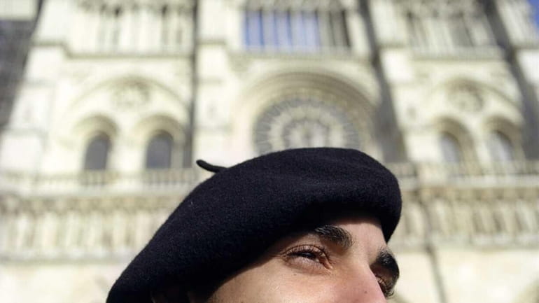 At Notre-Dame Cathedral in Paris, France (2003).